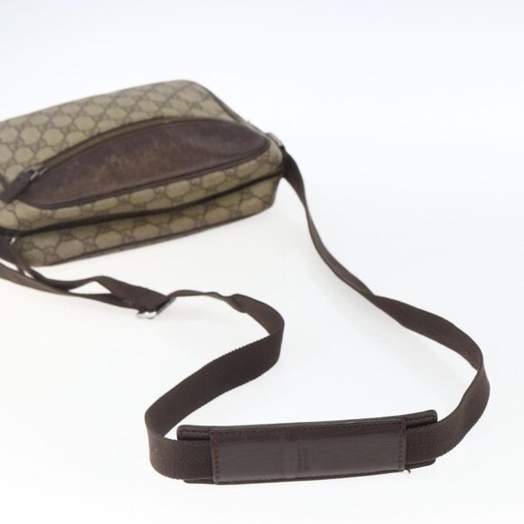 Authentic GUCCI GG Supreme Shoulder Bag PVC Beige Silver 114291 - Picture 14 of 16